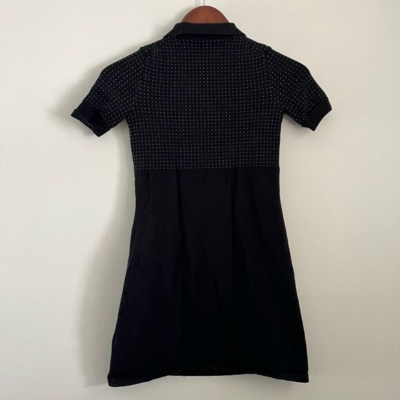 Theory Black Ilsa Shock Dress Polo Polka Dot | Size P - Picture 3 of 5